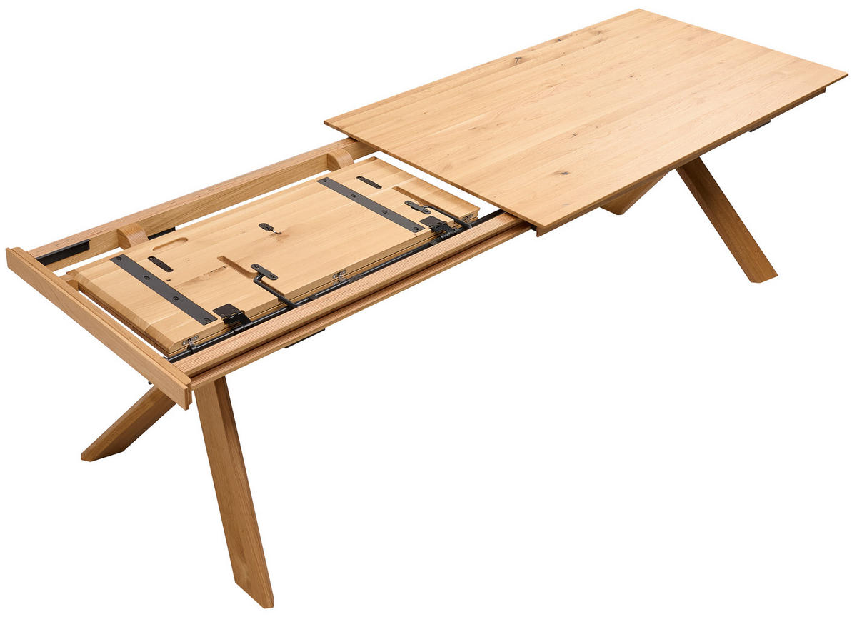ESSTISCH 160/90/76 cm Echtholz  Holz in verschiedenen Größen erhältlich, in verschiedenen Holzarten erhältlich, Gestellauswahl rechteckig Eichefarben  - Eichefarben, Natur, Holz (160/90/76cm) - Anrei