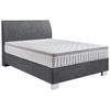 BOXSPRINGBETT 140/200 cm  in Anthrazit  - Chromfarben/Anthrazit, Konventionell, Kunststoff/Textil (140/200cm) - Hom`in