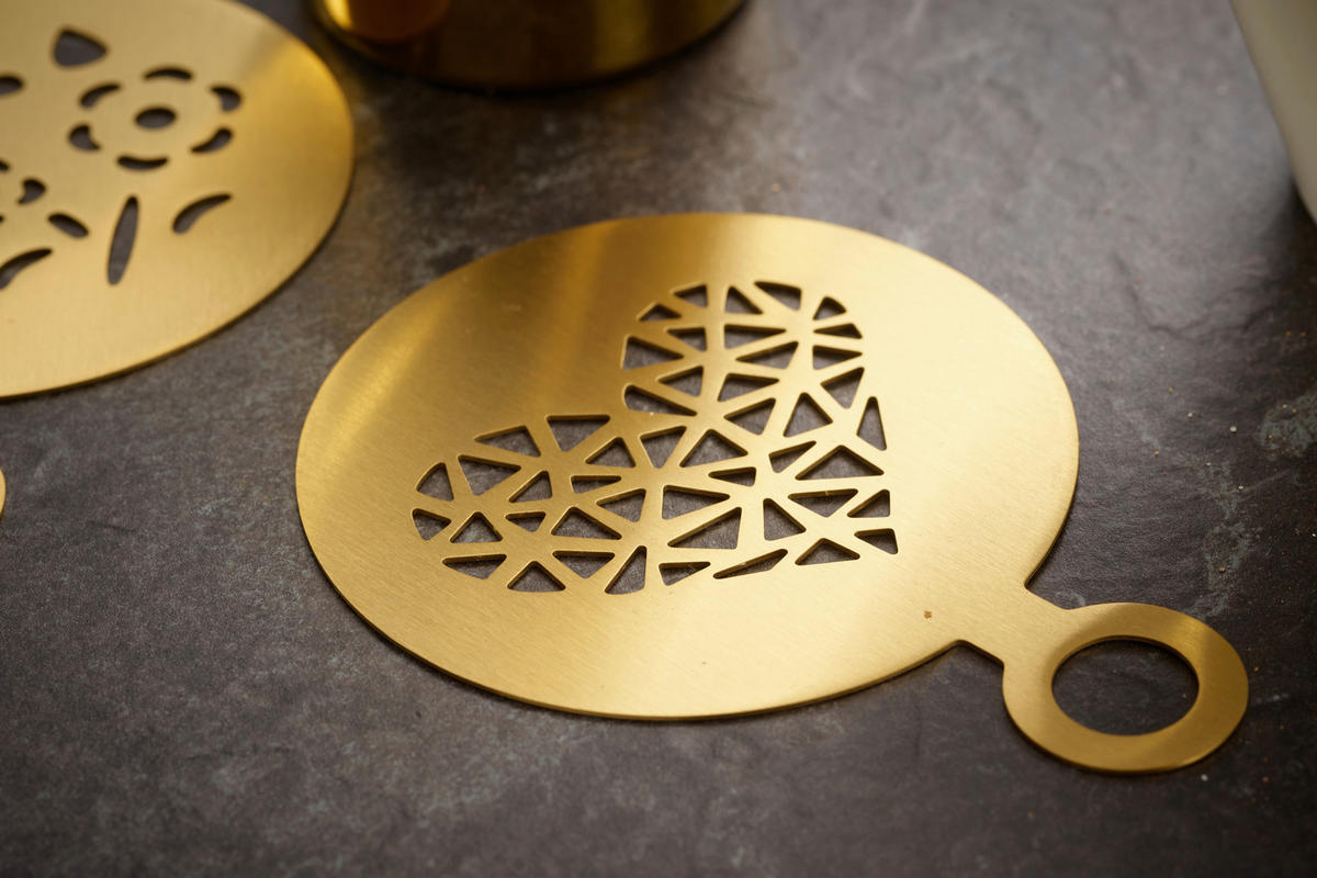 KAFFEESET Goldfarben 23-teilig  - Goldfarben, Basics, Metall - Echtwerk