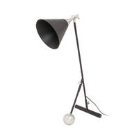 STEHLEUCHTE - Goldfarben/Schwarz, Design, Kunststoff/Stein (23/76/32cm) - Kayoom