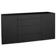 SIDEBOARD Imola  in 179/89/42 cm  - Anthrazit/Schwarz, Design, Glas/Holzwerkstoff (179/89/42cm) - Novel