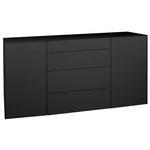 SIDEBOARD Imola  in 179/89/42 cm  - Anthrazit/Schwarz, Design, Glas/Holzwerkstoff (179/89/42cm) - Novel