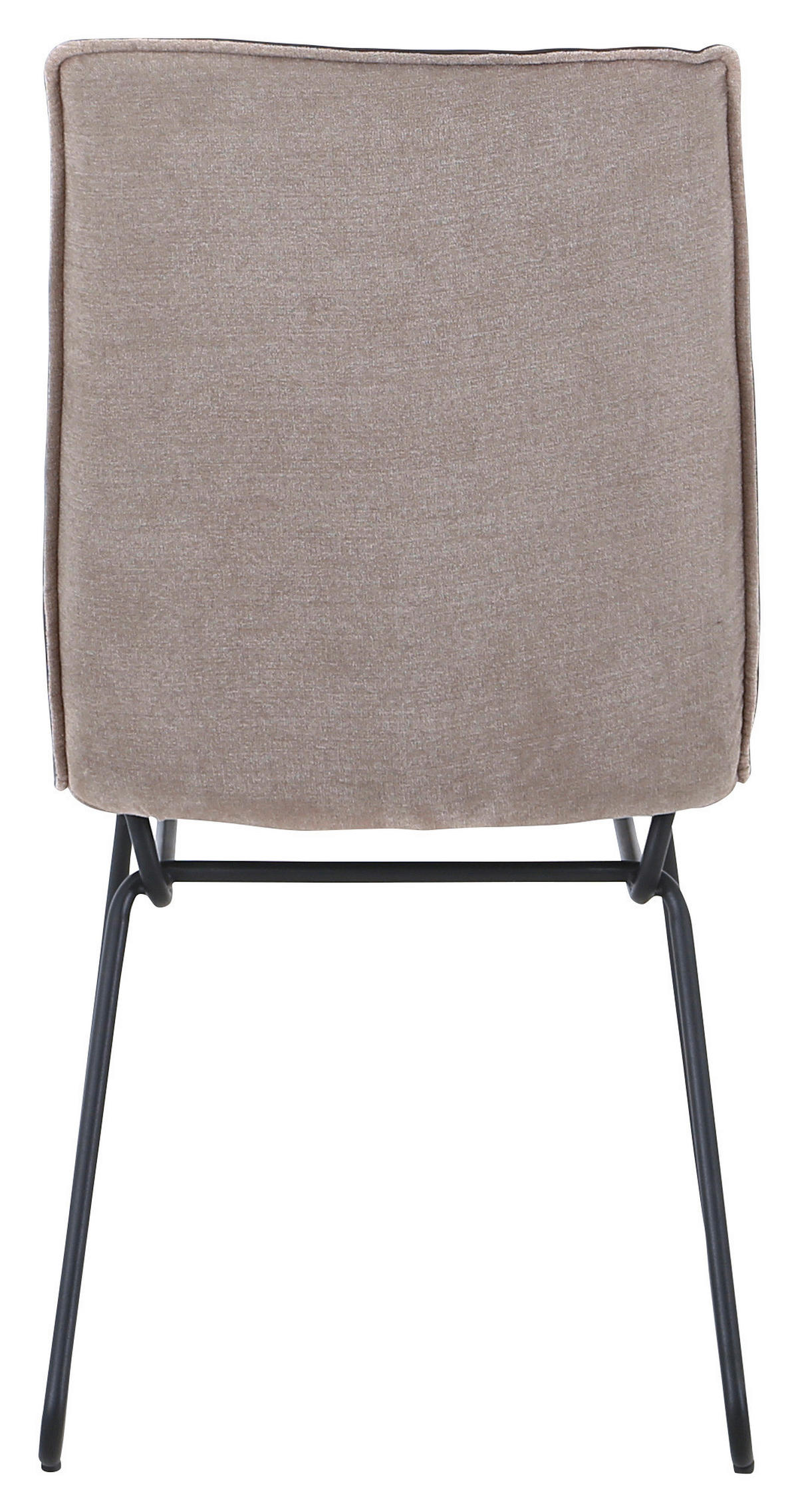 STOLICA - boja hroma/braon, Dizajnerski, metal/tekstil (47/89/64cm) - Carryhome