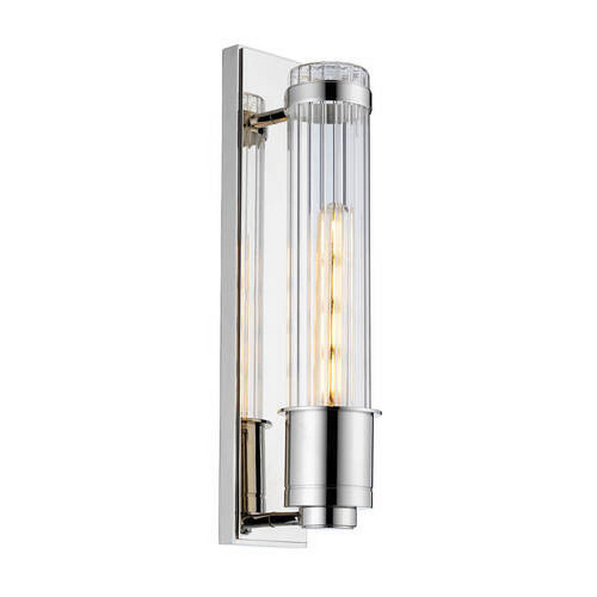 KUPAONSKA SVJETILJKA ZIDNA Elstead Wellington  - boje kroma, Design, staklo/metal (8.1/40/12.1cm) - Elstead Lighting