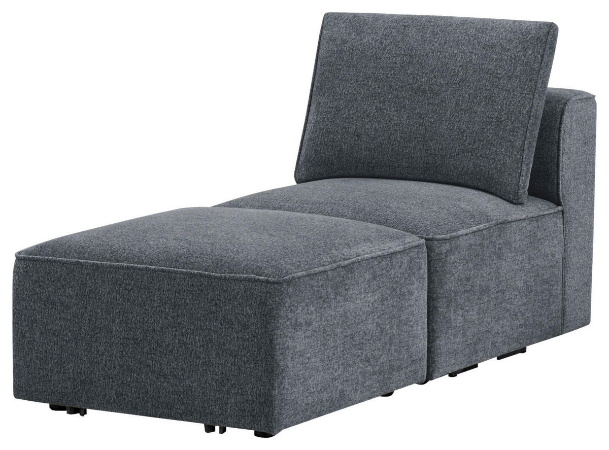 SOFA drvo, plastika, tekstil  tamno siva    - tamno siva/crna, Design, drvo/tekstil (230,5/65/90cm) - Livetastic