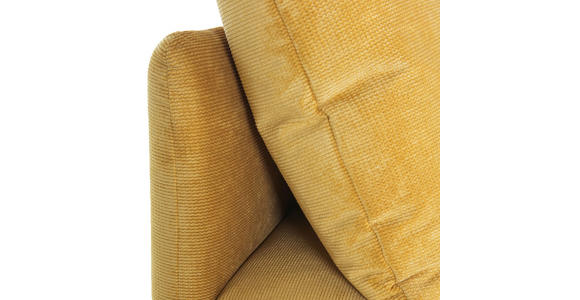 SOFAELEMENT Flachgewebe Senfgelb  - Senfgelb/Schwarz, KONVENTIONELL, Holz/Textil (77/72/83cm) - Carryhome