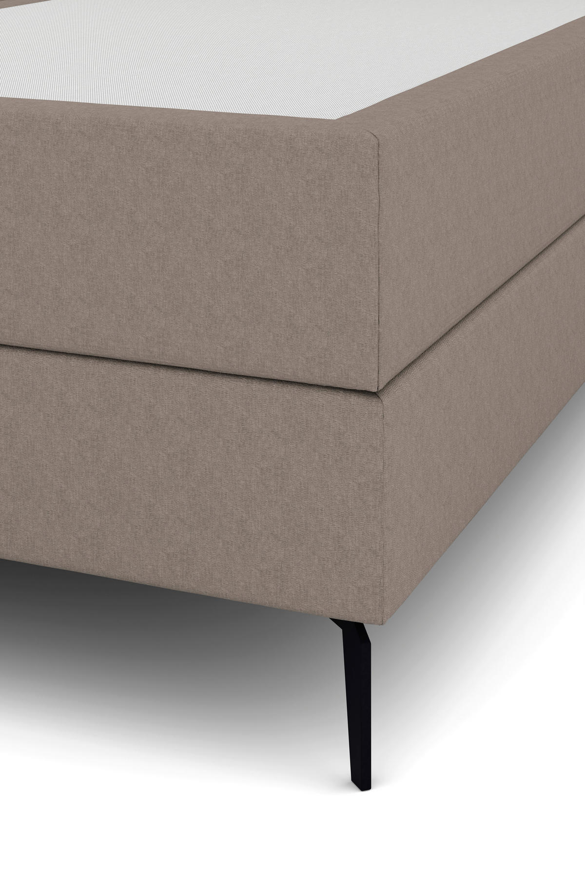 BOXSPRINGBETT 180/200 cm  in Hellbraun  - Hellbraun/Schwarz, KONVENTIONELL, Holzwerkstoff/Kunststoff (180/200cm) - Musterring