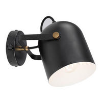 WANDLEUCHTE Trondheim 23/15,2/13 cm   - Schwarz, LIFESTYLE, Metall (23/15,2/13cm) - Marama