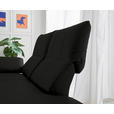RÉCAMIERE in Echtleder Schwarz  - Chromfarben/Schwarz, Design, Leder/Metall (209/85-109/95-16cm) - Dieter Knoll