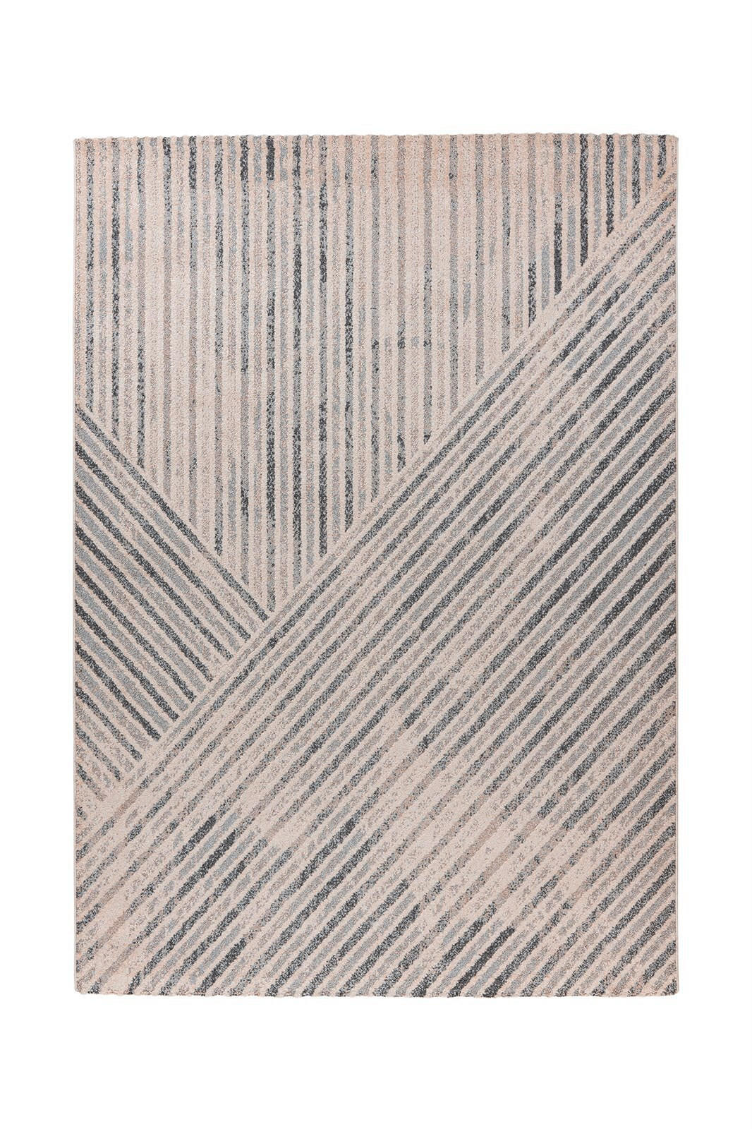 TEPPICH 160/230 cm Rhombus 125 Beige / Grau Grau, Beige  - Beige/Grau, KONVENTIONELL, Textil (160/230cm)