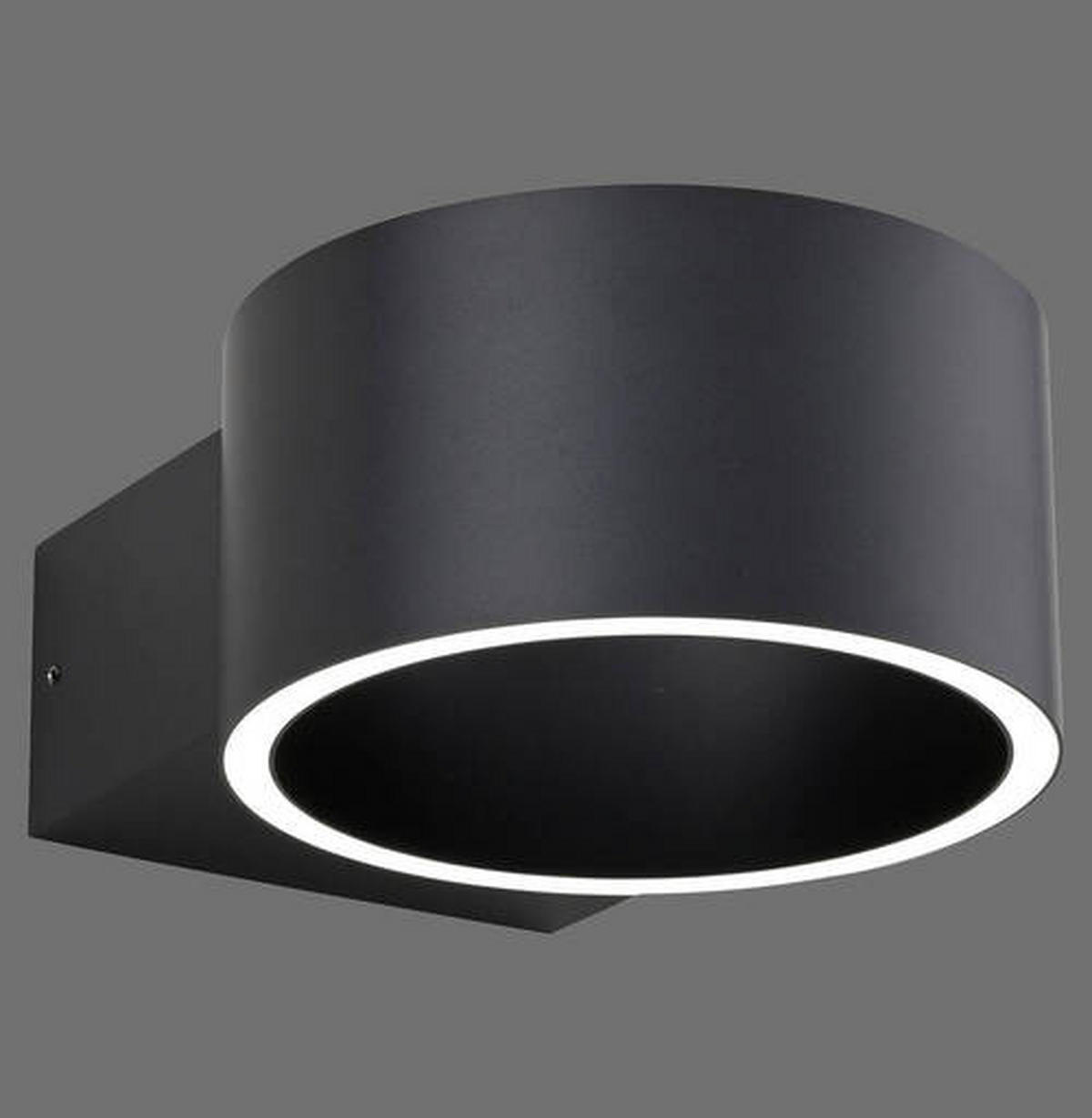 LED-WANDLEUCHTE 18,5/15/8 cm   - Grau, Design, Kunststoff/Metall (18,5/15/8cm) - Neuhaus PURE