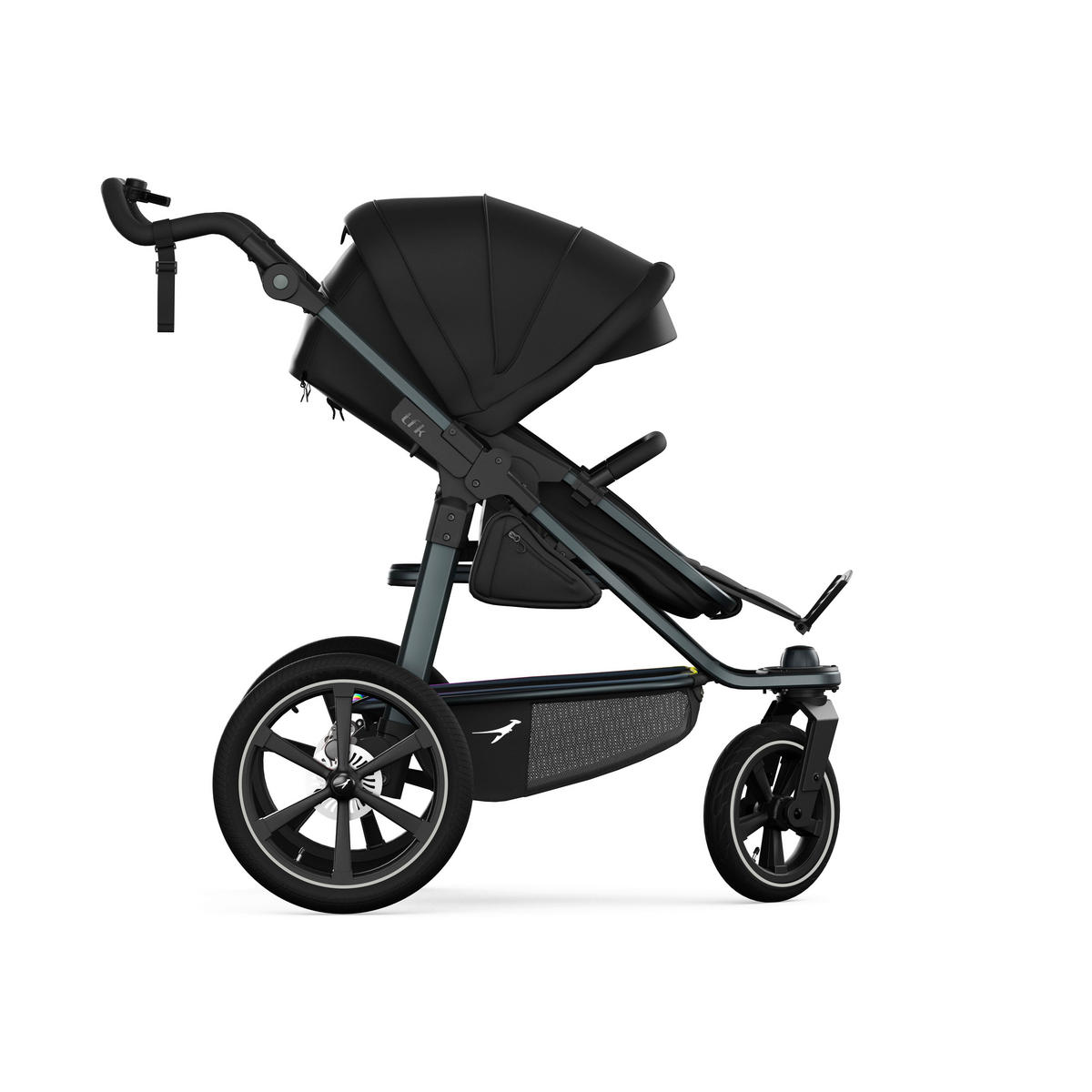 KOMBIKINDERWAGEN  tfk pro 2-in-1 Kombikinderwagen  schwarz  - Anthrazit/Schwarz, Basics, Textil/Metall (66/118/110cm) - TFK