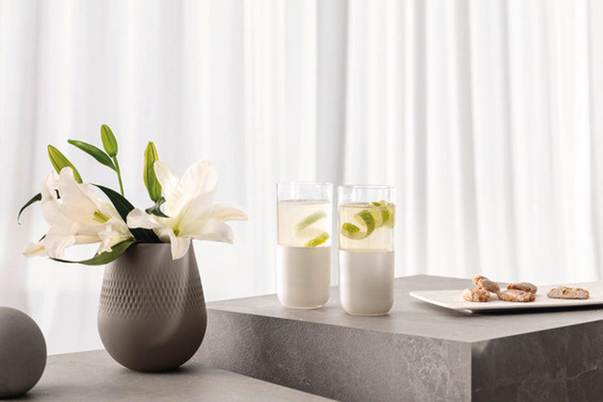 SET ČAŠA  4-dijelni   Manufacture Rock blanc  - bijela/prozirno, Konvencionalno, staklo (300ml) - Villeroy & Boch