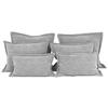 ZIERKISSENSET   70-50/60-25/10 cm  - Grau, Modern, Textil (70-50/60-25/10cm) - MID.YOU