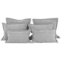 ZIERKISSENSET 6-teilig  - Grau, MODERN, Textil (70-50/60-25/10cm) - MID.YOU