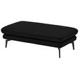 3-SITZER-SOFA in Leder Schwarz  - Schwarz, Design, Leder/Metall (222/86/104cm) - Dieter Knoll