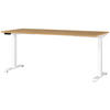 SCHREIBTISCH 180/80/72-118 cm  in Braun, Weiß, Eichefarben  - Eichefarben/Braun, MODERN, Holzwerkstoff/Metall (180/80/72-118cm) - Novel