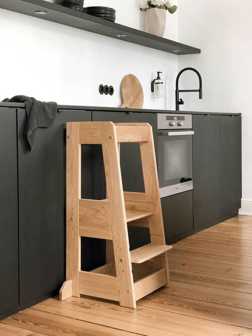 LERNTURM Felix  - Eichefarben, Basics, Holz (40/91/45cm) - tiSsi
