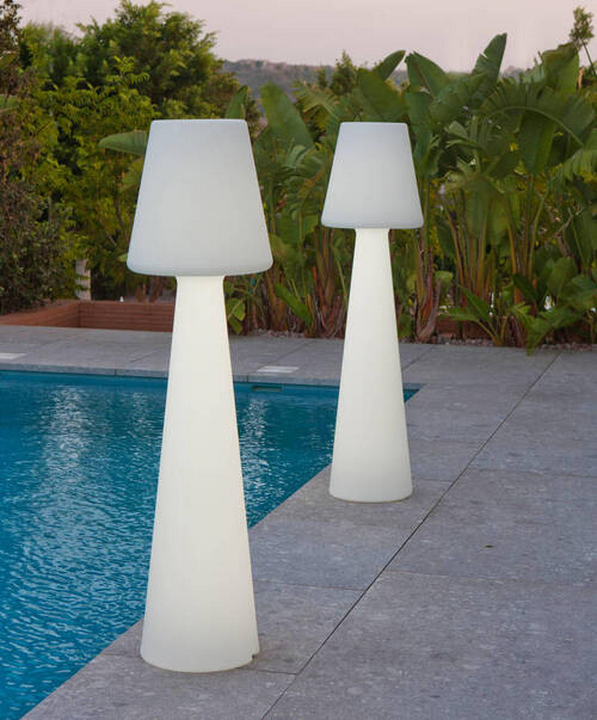 LED-AUßENLEUCHTE 45/165/45 cm   - Weiß, KONVENTIONELL, Kunststoff (45/165/45cm) - New Garden