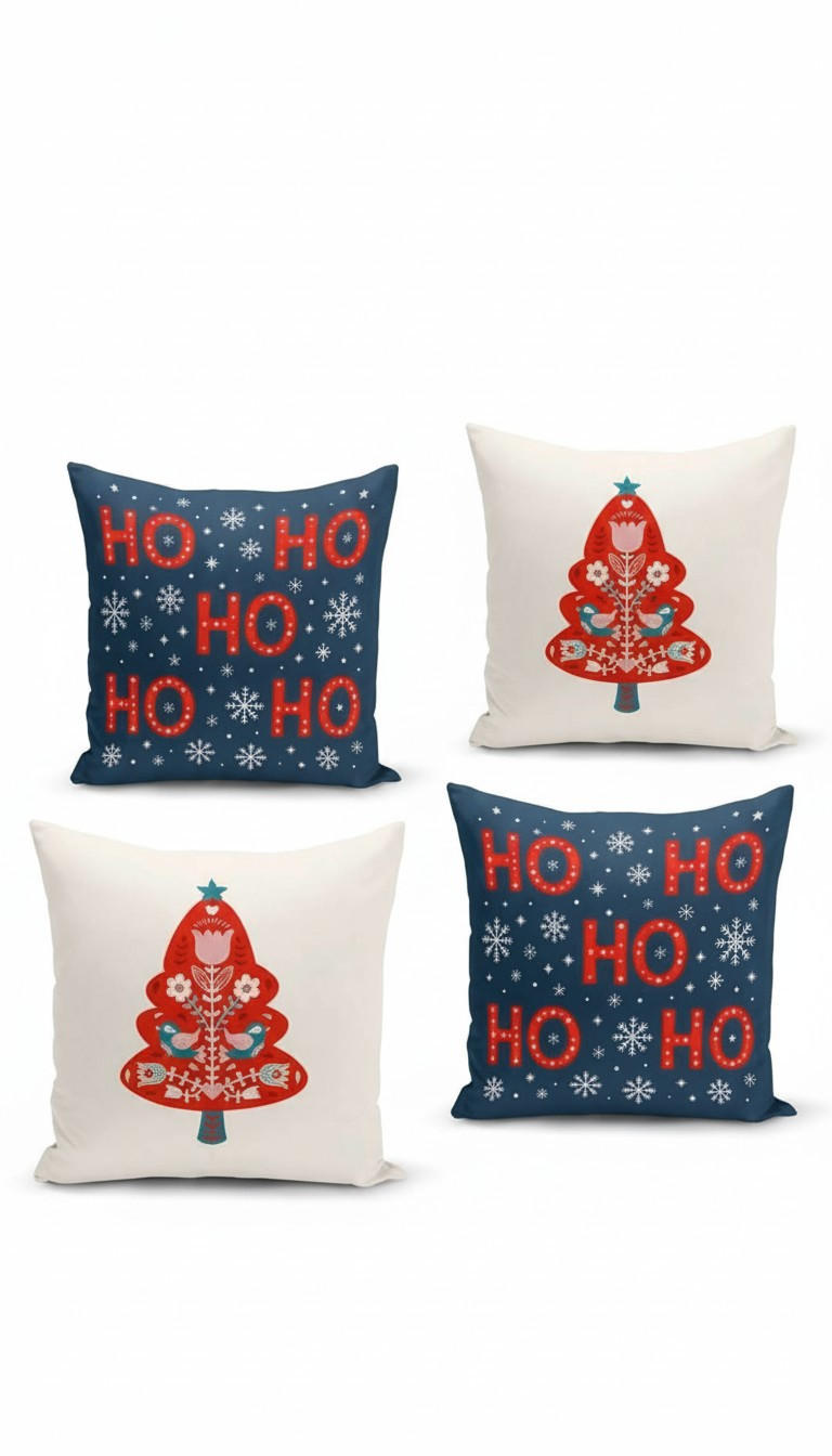 KISSENBEZUG-SET 43/43 cm  - Multicolor, Basics, Textil (43/43cm) - X-Mas