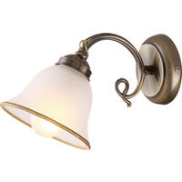 VÄGGLAMPA Bela 16/30/18 cm   - Romantik / Lanthus, metall/glas (16/30/18cm) - Globo