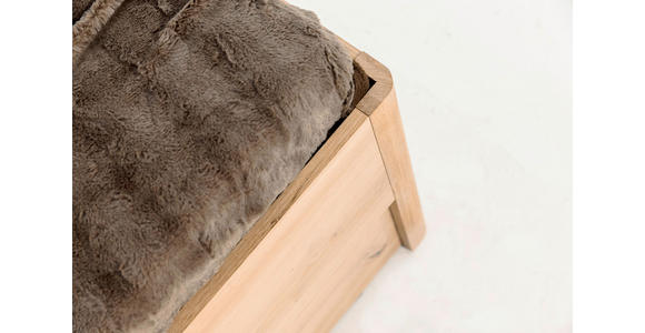 BETT 180/200 cm in Eiche Artisan - Taupe/Eiche Artisan, KONVENTIONELL, Holzwerkstoff/Textil (180/200cm) - Carryhome