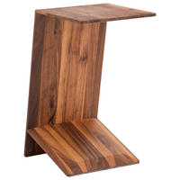 BEISTELLTISCH in Holz 37,6/38/76,6 cm  - Nussbaumfarben, Design, Holz (37,6/38/76,6cm) - TEAM 7