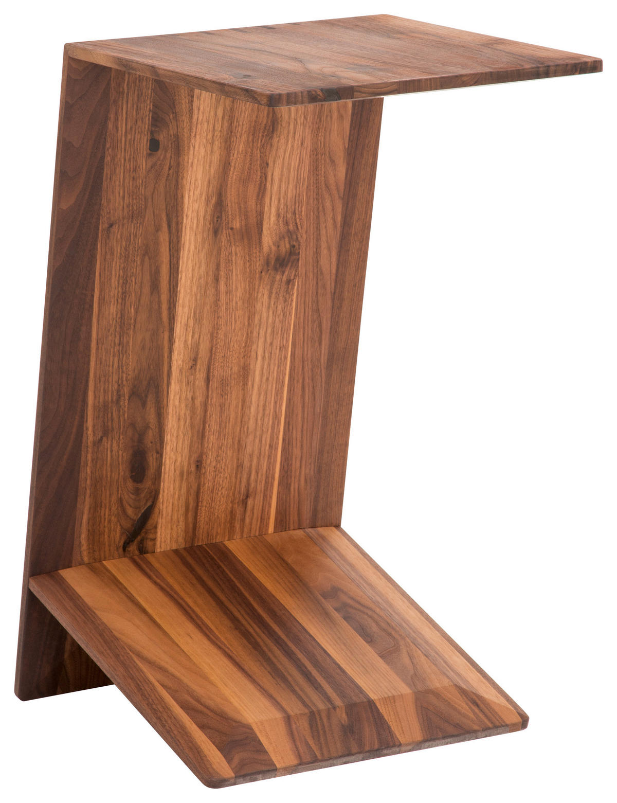 BEISTELLTISCH in Holz 37,6/38/76,6 cm  - Nussbaumfarben, Design, Holz (37,6/38/76,6cm) - TEAM 7