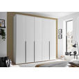 DREHTÜRENSCHRANK  in Weiß  - Schwarz/Weiß, MODERN, Holzwerkstoff/Kunststoff (225/225/52cm) - Carryhome