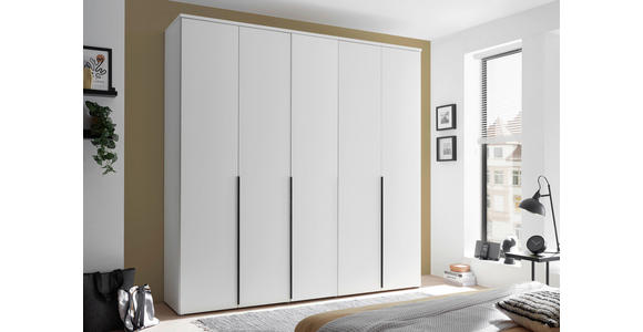 DREHTÜRENSCHRANK in Weiß - Schwarz/Weiß, MODERN, Holzwerkstoff/Kunststoff (225/225/52cm) - Carryhome