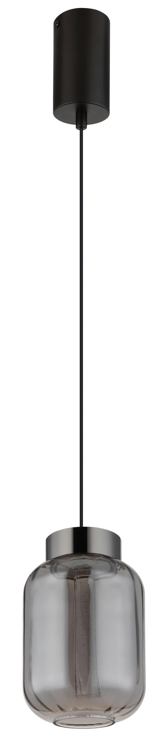 ZÁVĚSNÉ LED SVÍTIDLO, 15/150 cm  - černá/čiré, Basics, kov/plast (15/150cm) - Globo