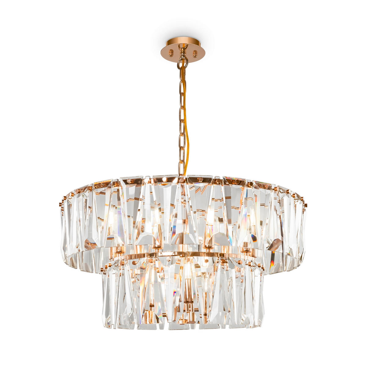 PENDELLEUCHTE 68/37/68 cm    - Goldfarben, Trend, Metall (68/37/68cm) - MAYTONI