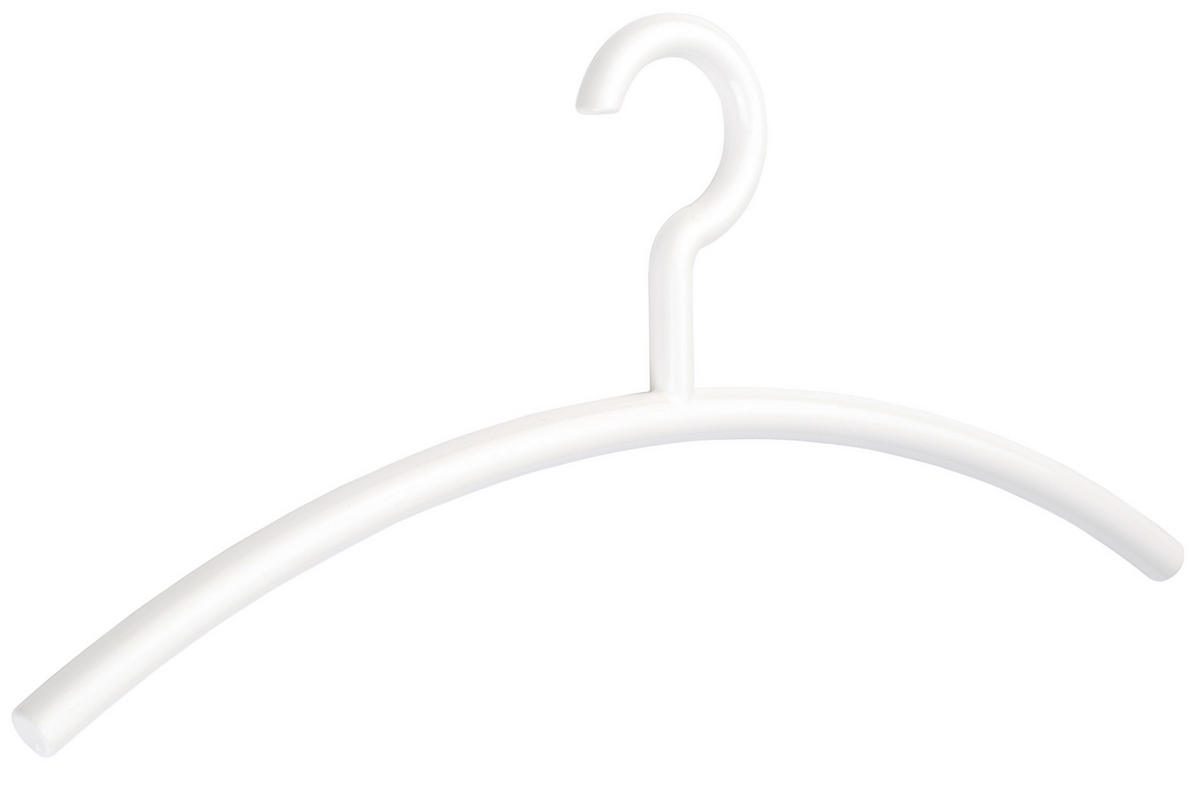 KLEIDERBÜGEL 44 cm Kunststoff  - Weiß, Basics, Kunststoff (44cm)