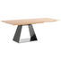 ESSTISCH in Holz, Metall 160/90/76 cm - Eichefarben/Schwarz, Natur, Holz/Metall (160/90/76cm) - Anrei ESSTISCH in Holz, Metall 160/90/76 cm - Eichefarben/Schwarz, Natur, Holz/Metall (160/90/76cm) - Anrei