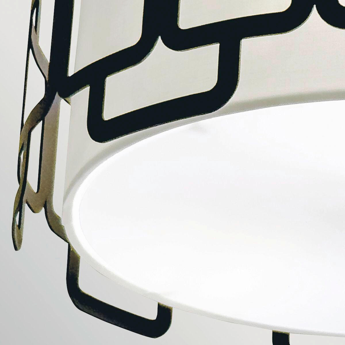 DECKENLEUCHTE Hinkley 37,9/17,8 cm  - Schwarz, Design, Textil/Metall (37,9/17,8cm) - Elstead Lighting