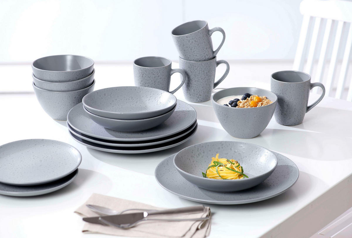 SPEISETELLER Grau Kitwe  - Grau, Basics, Keramik (28/28/2cm) - Ritzenhoff Breker