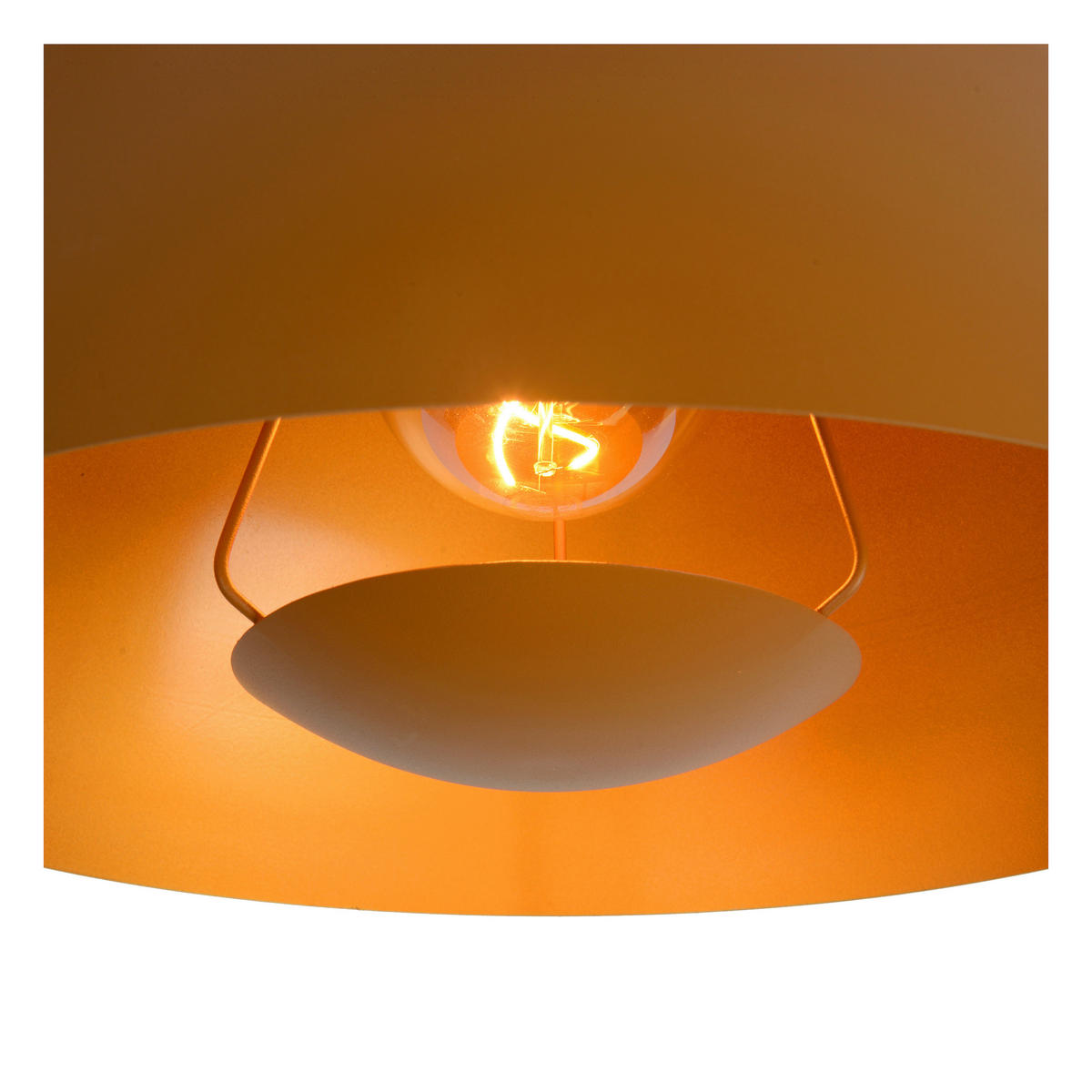 HÄNGELEUCHTE SIEMON 40/150 cm   - Currygelb, Design, Metall (40/150cm) - Lucide