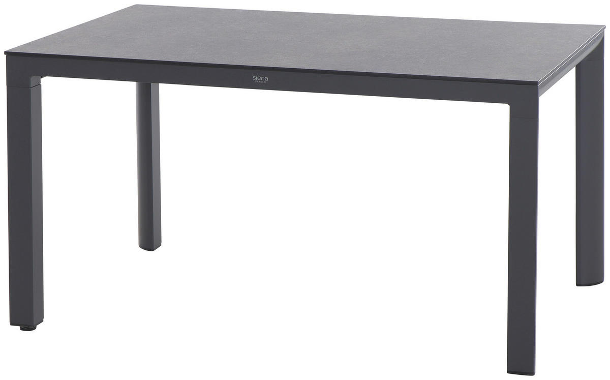 GARTENTISCH 160/90/74 cm Metall rechteckig  - Anthrazit/Titanfarben, Basics, Kunststoff/Metall (160/90/74cm) - Siena Garden