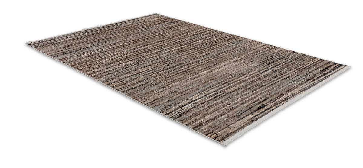 WEBTEPPICH Wohnzimmer 80/150 cm Castello Braun, Grau, Goldfarben rechteckig  - Goldfarben/Braun, Design, Textil (80/150cm) - Astra