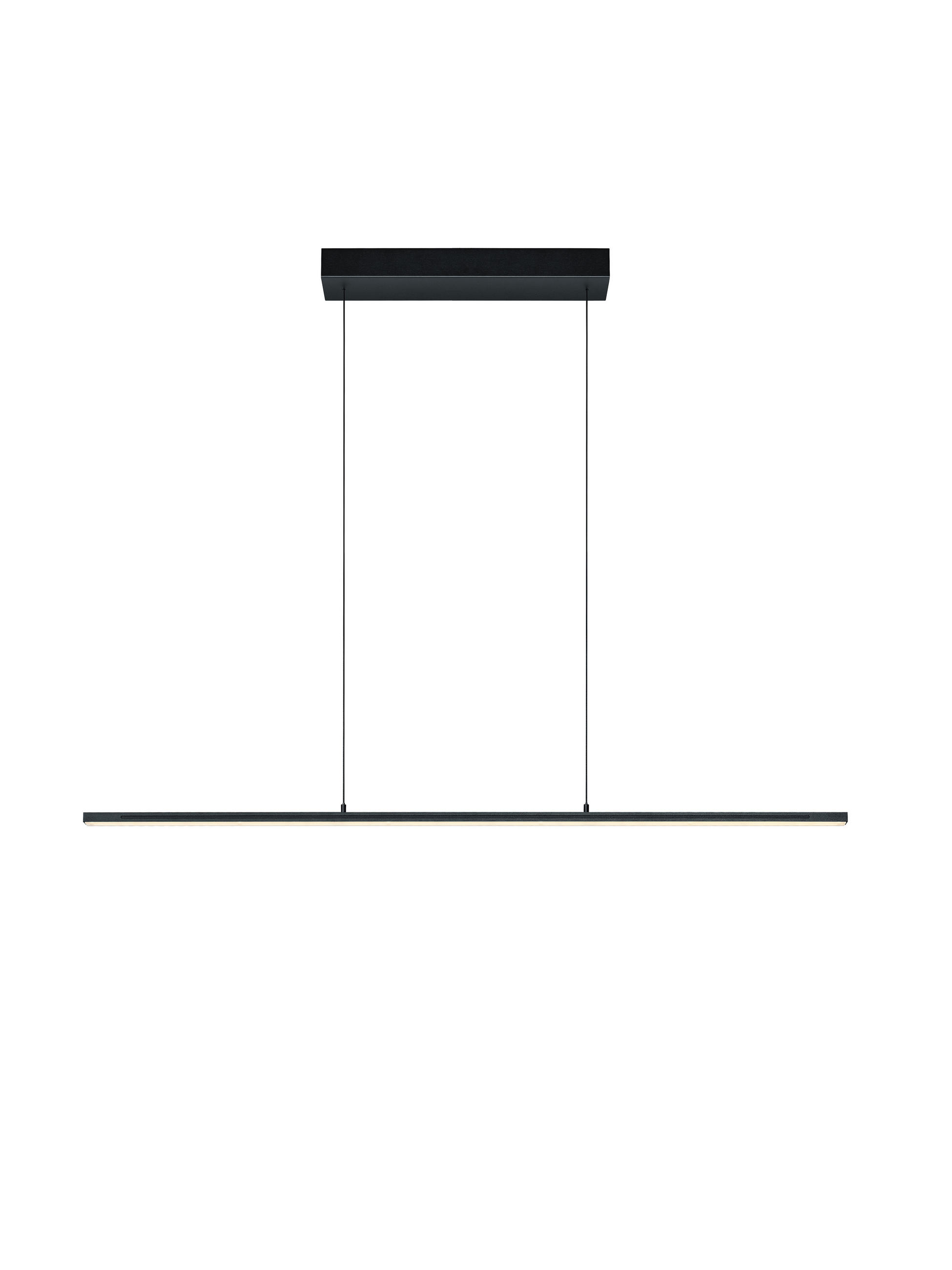 LED-HÄNGELEUCHTE  121 cm  - Schwarz, MODERN, Metall (121cm) - Hell