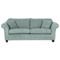 3-SITZER-SOFA Cord Mintgrün  - Dunkelbraun/Mintgrün, KONVENTIONELL, Holz/Textil (215/70/90cm) - home24