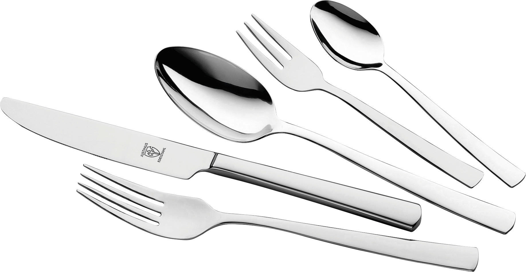 SET DE TACÂMURI 60 piese  Vito  - culoare inox, Konventionell, metal (50/40/6cm) - Justinus