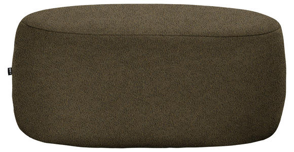 HOCKER in Textil Olivgrün - Schwarz/Olivgrün, MODERN, Kunststoff/Textil (88/43/66cm) - Hom`in