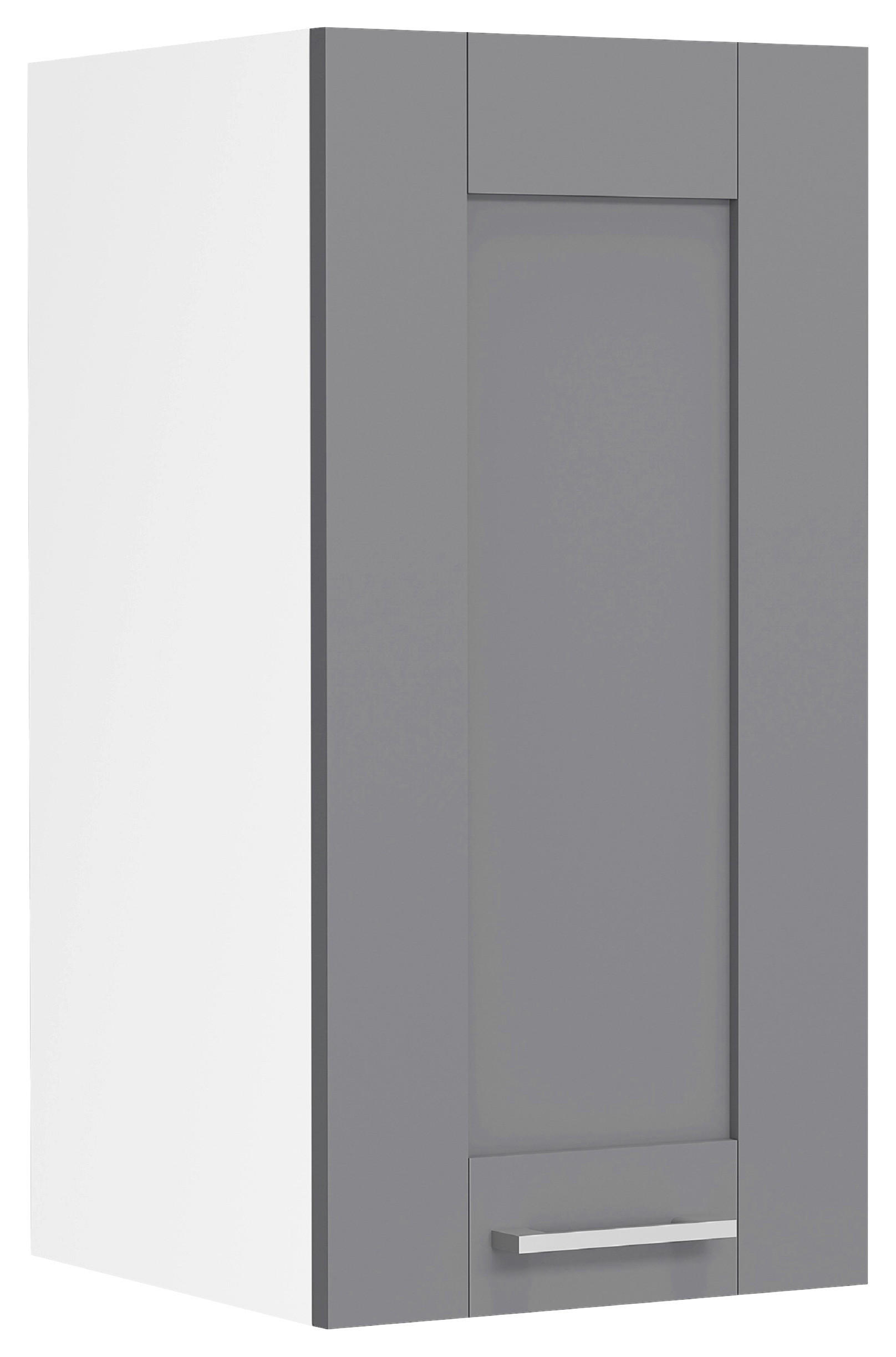 VÄGGSKÅP 30/60/31 cm  i antracit, vit  - vit/silver, Trend, trämaterial/plast (30/60/31cm) - MID.YOU