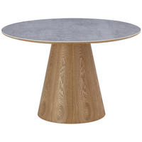 ESSTISCH in Holz, Keramik, Holzwerkstoff  - Eichefarben/Grau, MODERN, Holz/Keramik (120/75/120cm) - MID.YOU