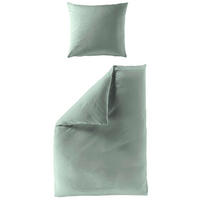 BETTWÄSCHE Makosatin 240/220 cm  - Jadegrün, KONVENTIONELL, Textil (240/220cm) - Bierbaum