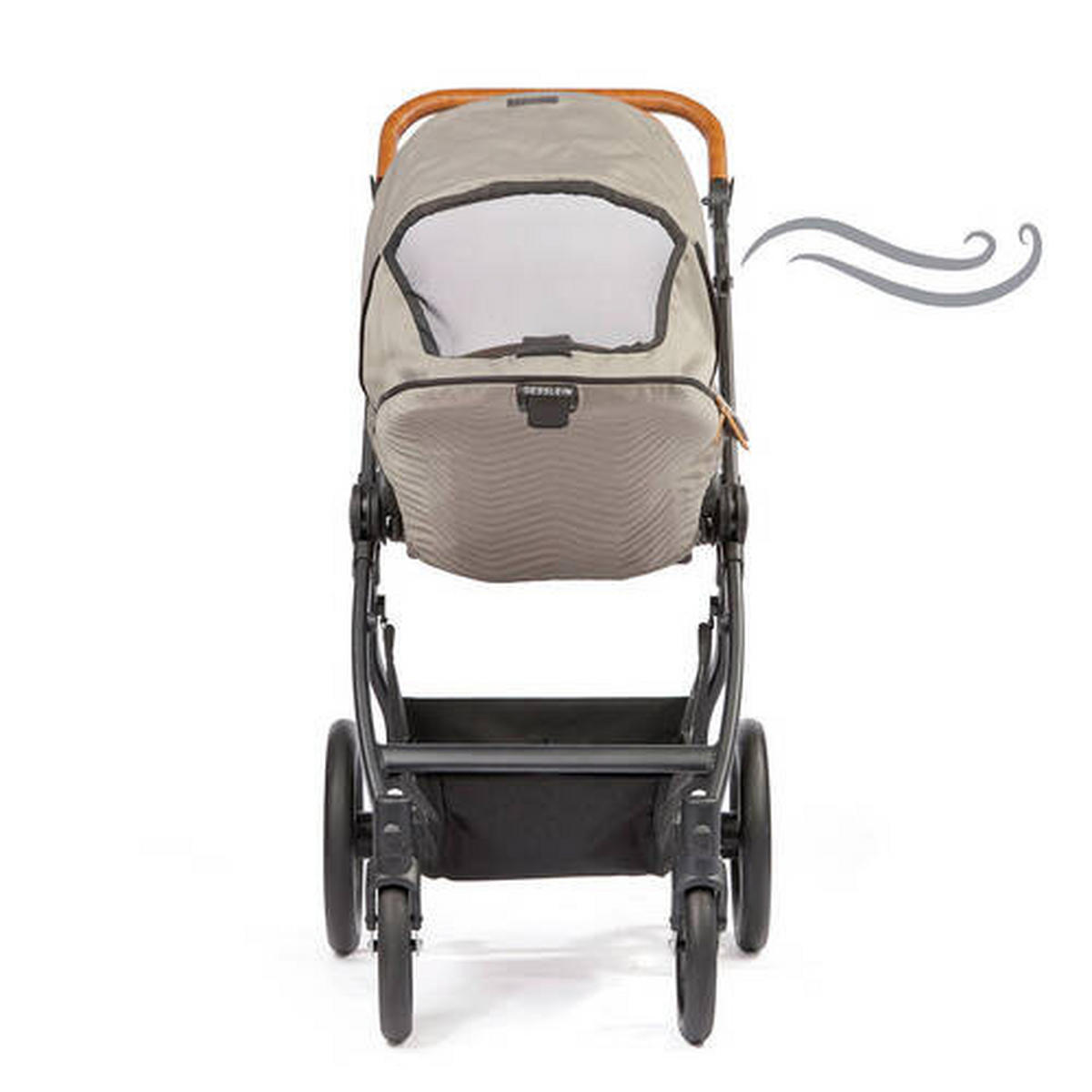 KOMBIKINDERWAGEN FX4 Style Set  - Beige/Schwarz, Basics, Textil/Metall (57/129/100cm) - Gesslein