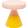 BEISTELLTISCH in Metall 42/42/40 cm  - Gelb/Rosa, Design, Metall (42/42/40cm) - Kare-Design