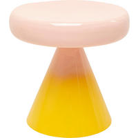 BEISTELLTISCH in Metall 42/42/40 cm  - Gelb/Rosa, Design, Metall (42/42/40cm) - Kare-Design