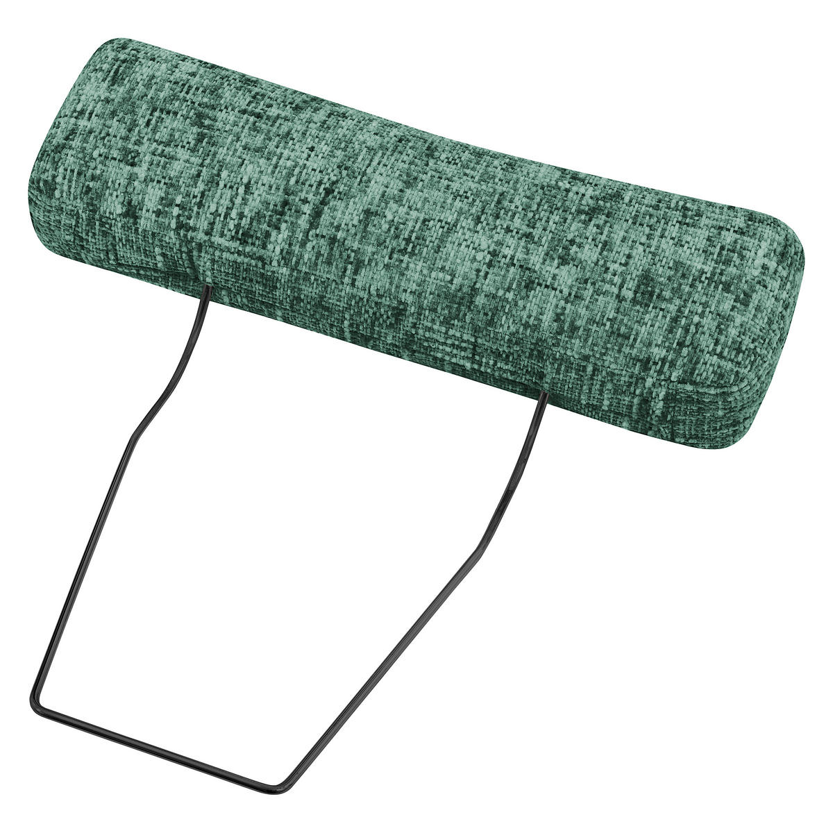 KOPFSTÜTZE 52/17/14 cm  Webstoff  - Schwarz/Grün, Design, Textil (52/17/14cm) - Livetastic